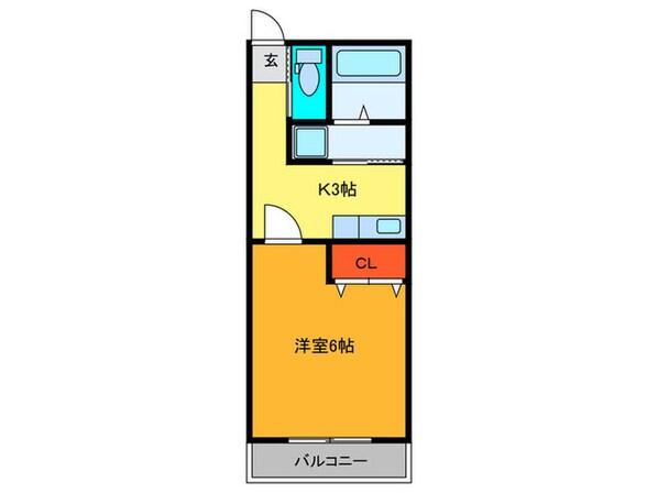 八戸ノ里ＫＳの物件間取画像